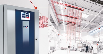 Intelligente digitale Steuerungstechnik wie CELESTRA und das EnergieManagementsystem E.M.M.A. sorgen für maximale Transparenz über den gesamten Heizprozess hinweg. (Quelle: KÜBLER Energiesparende Hallenheizungen)